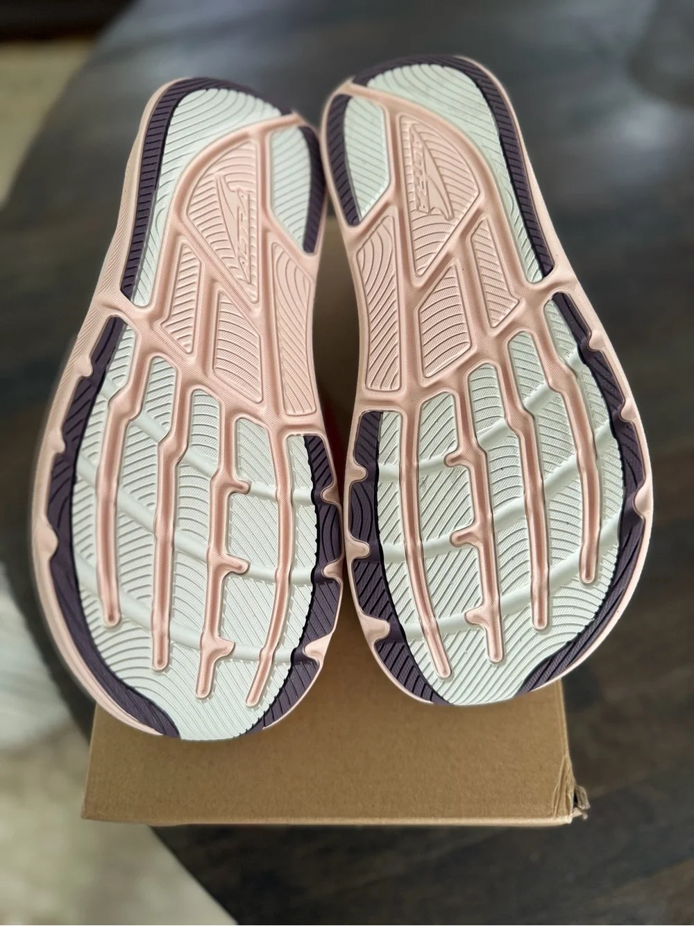Altra Women's White and Mauve Athletic Running Shoes
